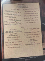 Hyde Diner menu