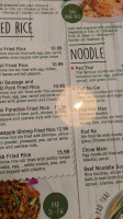 Thai Paradise menu