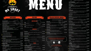 Mr. Smoky Drink&grill menu