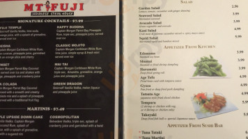 Mt. Fuji Japanese Steak House menu