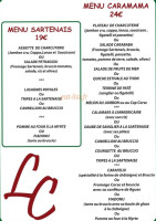 Le Caramama menu