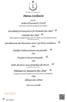 La Manade menu