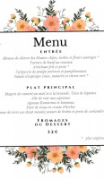 Le Pied Jaune menu