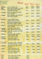 Pizzeria Cartini menu