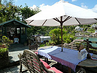 The Noss Mayo Tea Garden inside