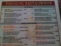 Panang menu