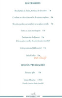 Bistrot St-lou menu