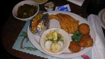 Corky Bells Seafood Steaks food