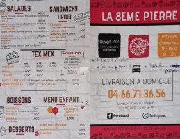 Le Gallia Pizza menu