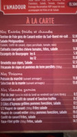 Le Relais De Gintrac menu