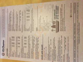 El Charro Mexican menu