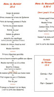 Au Bon Accueil Restaurant menu