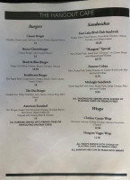 The Hangout Cafe menu