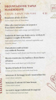 Enoristrò menu