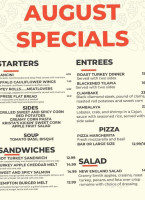 Kempton menu