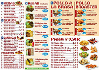 Keban Kebab menu