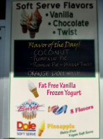 Dairy Cream menu