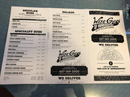 Wiseguys Pizzeria Subs menu