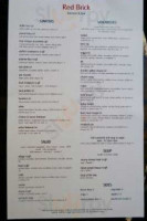 Red Brick Kitchen menu