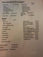 Red's -b-que menu