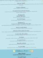 Chateau On The Lake menu