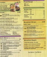 Tropical Smoothie Cafe menu