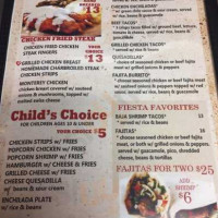 Margarita's Steakhouse menu