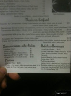 La Guadalupana menu