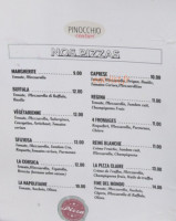 Pinocchio menu