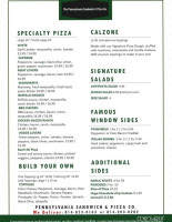 Pennsylvania Sandwich Company menu