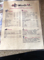 Wood's Snack menu