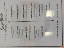 Jacl's Cafe Lounge menu