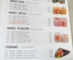 Sushi Hikari menu