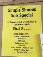 Simple Simon's Pizza food