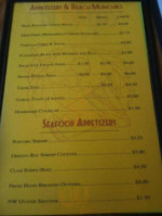 Sam's Seaside Cafe menu