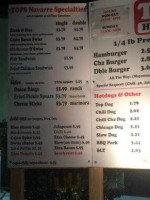 Tops Hamburgers Of Navarre menu