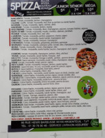 Alloa Pizza menu