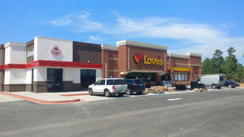 Arby's And Loves Gas Station outside