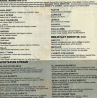 Cha Cha Cha Mexican Taqueria menu