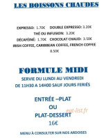 Les Bains menu