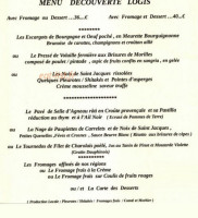 Hotel du commerce menu