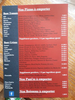 Place Pizza menu