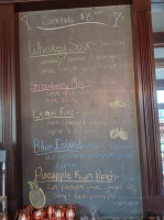 The Brew Bank menu