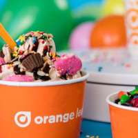 Orange Leaf Frozen Yogurt food