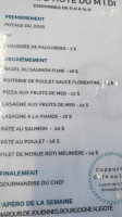 Au Goût Du Large menu