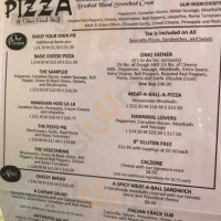 De Pasquale's Pizza menu