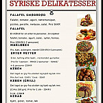 Damas Syriske Delikatesser menu