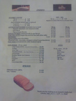 Kaffe Sol menu