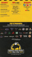 Buffalo Wild Wings Grill menu