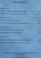 Gaststätte Werrablick menu